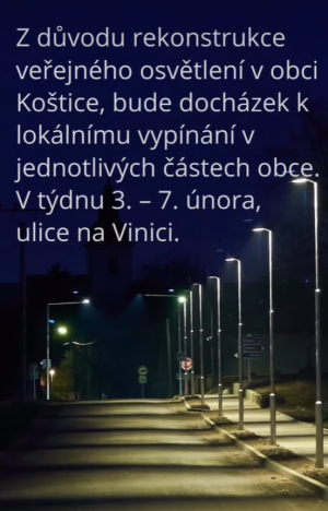 oprava veřejného osvětlení