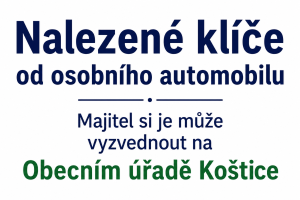 nalezené klíče